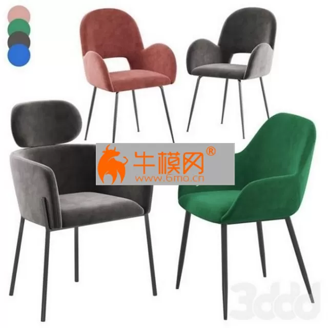 Deephouse chair Angers tiffany La forma Konna – 4044