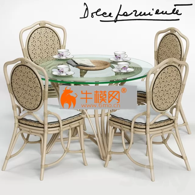 Dolcefarniente DAISY Chair and IRENE Table – 4054 Dolcefarniente DAISY Chair and IRENE Table – 4054