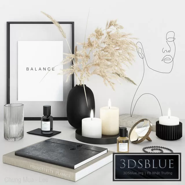 DECORATION – DECORATIVE SET – 3DSKY Models – 2964