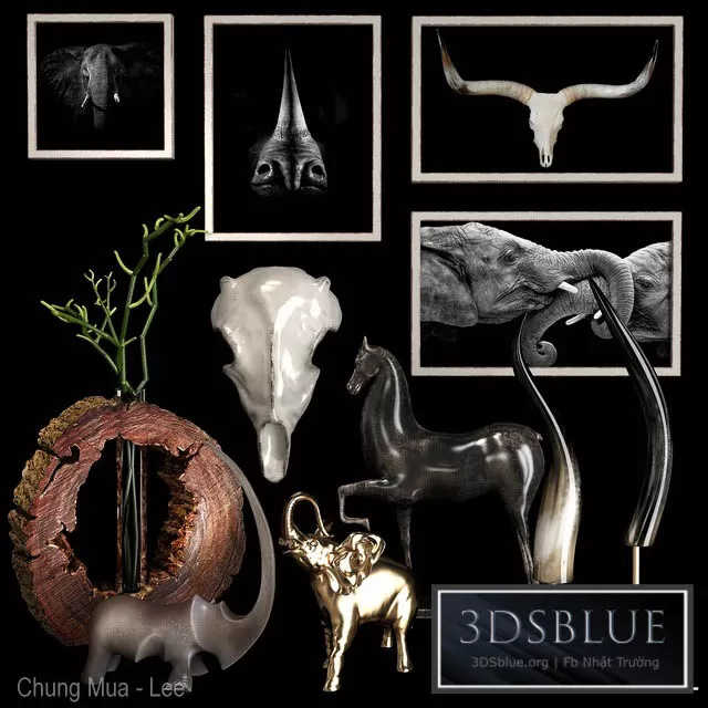 DECORATION – DECORATIVE SET – 3DSKY Models – 2965