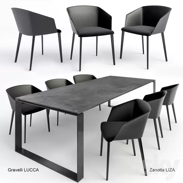 Gravelli table + Zanotta chair – 4091 Gravelli table + Zanotta chair – 4091