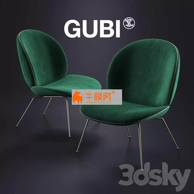 GUBI Beetle Lounge Chair – 4092 GUBI Beetle Lounge Chair – 4092