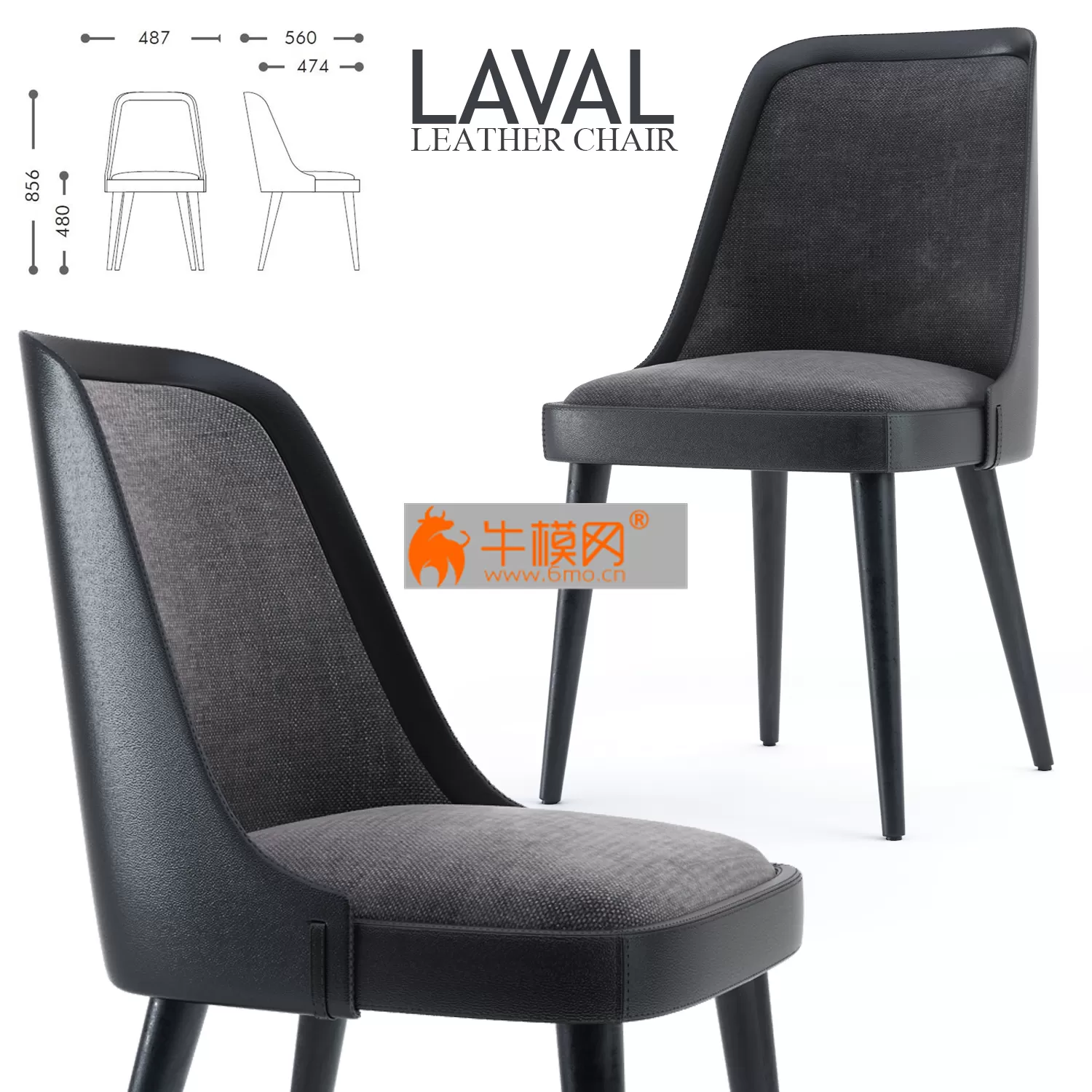 LAVAL LEATHER CHAIR – 4126 LAVAL LEATHER CHAIR – 4126
