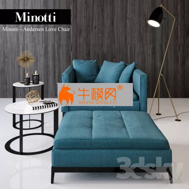 Minotti Andersen Love Chair – 4147 Minotti Andersen Love Chair – 4147