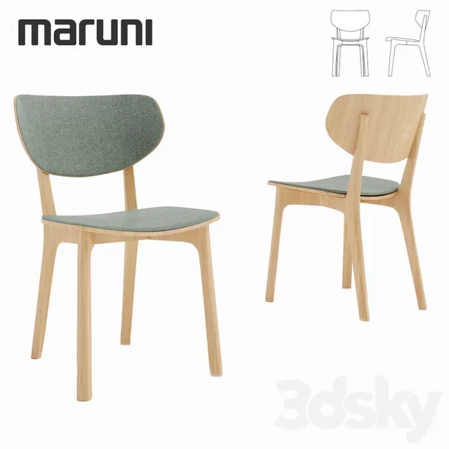 Roundish Maruni Armless chair – 4204 Roundish Maruni Armless chair – 4204