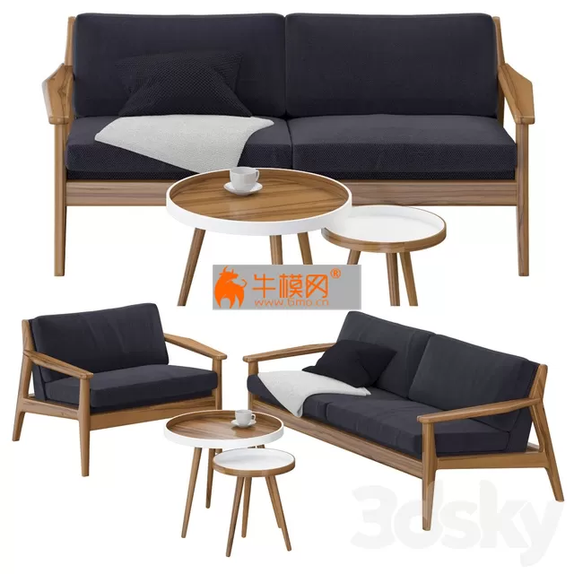 Scandinavian sofa and chair – 4209 Scandinavian sofa and chair – 4209