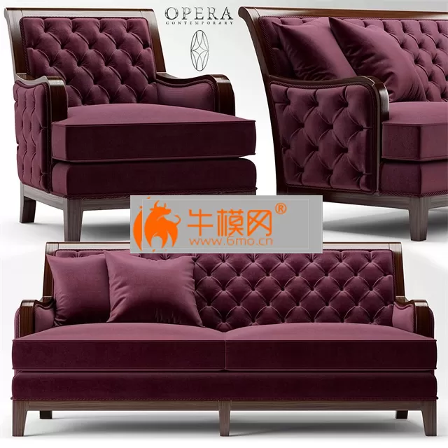 Sofa and chair Opera SEBASTIAN CLASSIC – 4220 Sofa and chair Opera SEBASTIAN CLASSIC – 4220