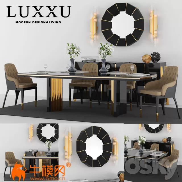 Table + Chair Set_2 by LUXXU – 4230 Table + Chair Set_2 by LUXXU – 4230