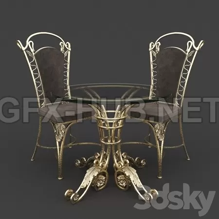 Table and chair forged – 4232 Table and chair forged – 4232
