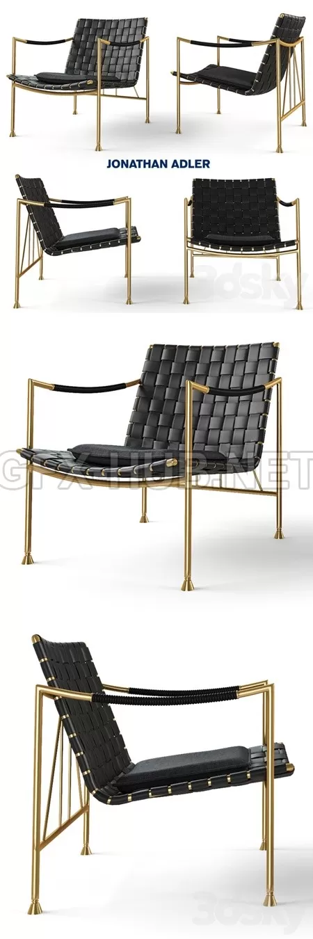 THEBES LOUNGE CHAIR Jonathan Adler – 4248 THEBES LOUNGE CHAIR Jonathan Adler – 4248
