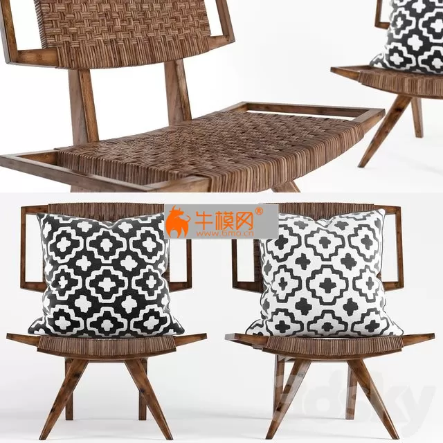 Wicker Rotang Chair Nomad Makum – 4280
