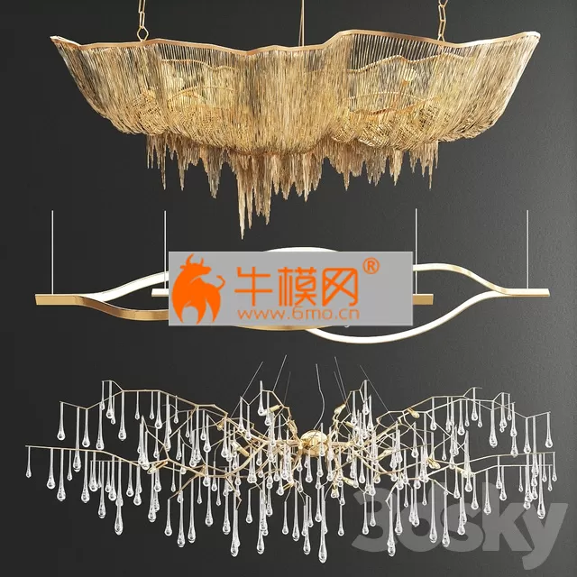Atlantis Henge Bijout Chandelier – 3 type – 4287