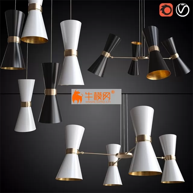 Chandelier and pendants CAIRO MULLAN – 4297