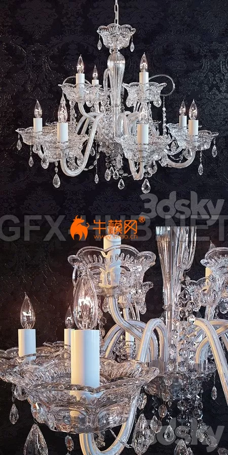 Chandelier BL310 April 8 CH – 4302