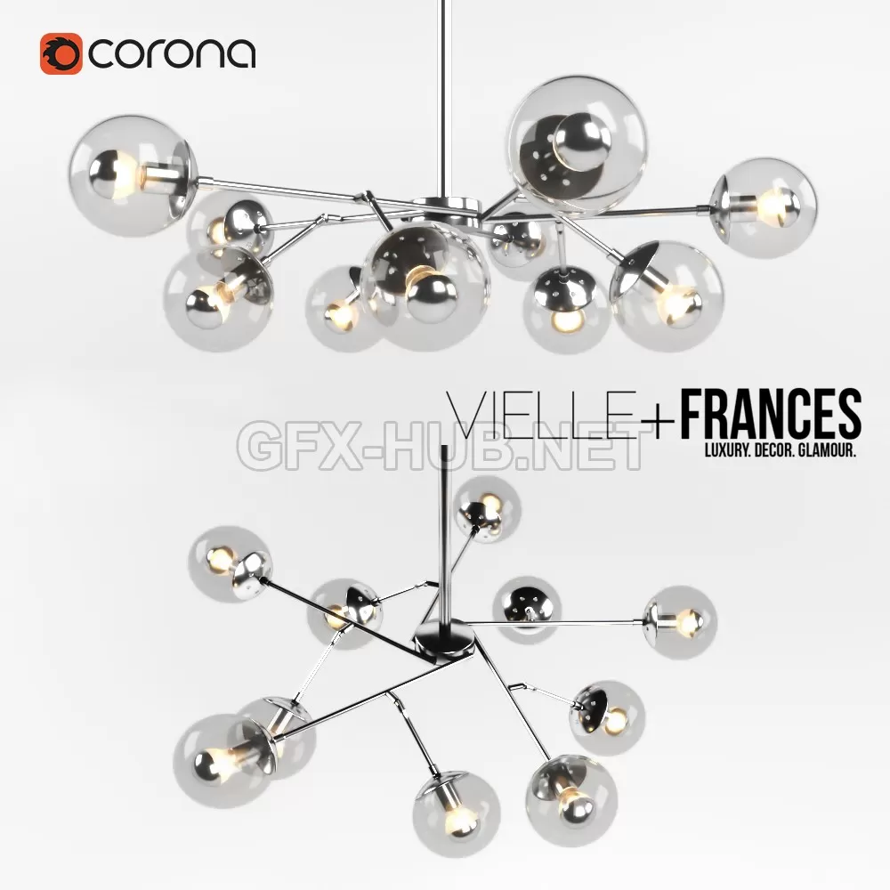 Chandelier Iris Ceiling Fixture – 4314