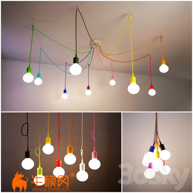 Chandelier Rainbow (max 2011 Vray, fbx) – 4330