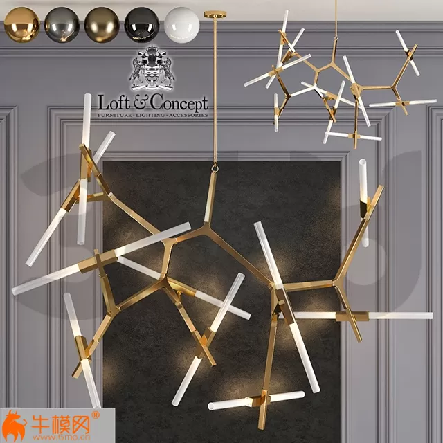 Chandelier Roll and Hill Agnes Chandelier 20 – 4333