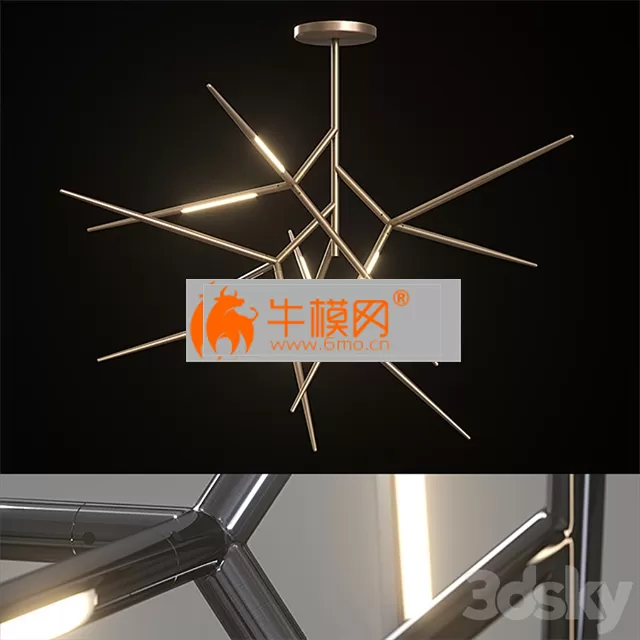 Chandelier Venicem Spear chandelier (3 materials) – 4338