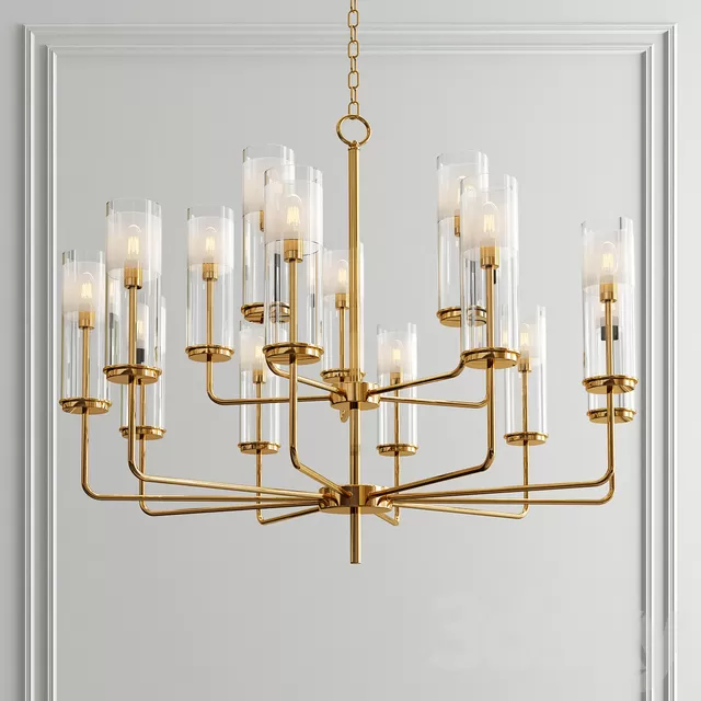Hudson Valley Wentworth Brass Chandelier – 4371