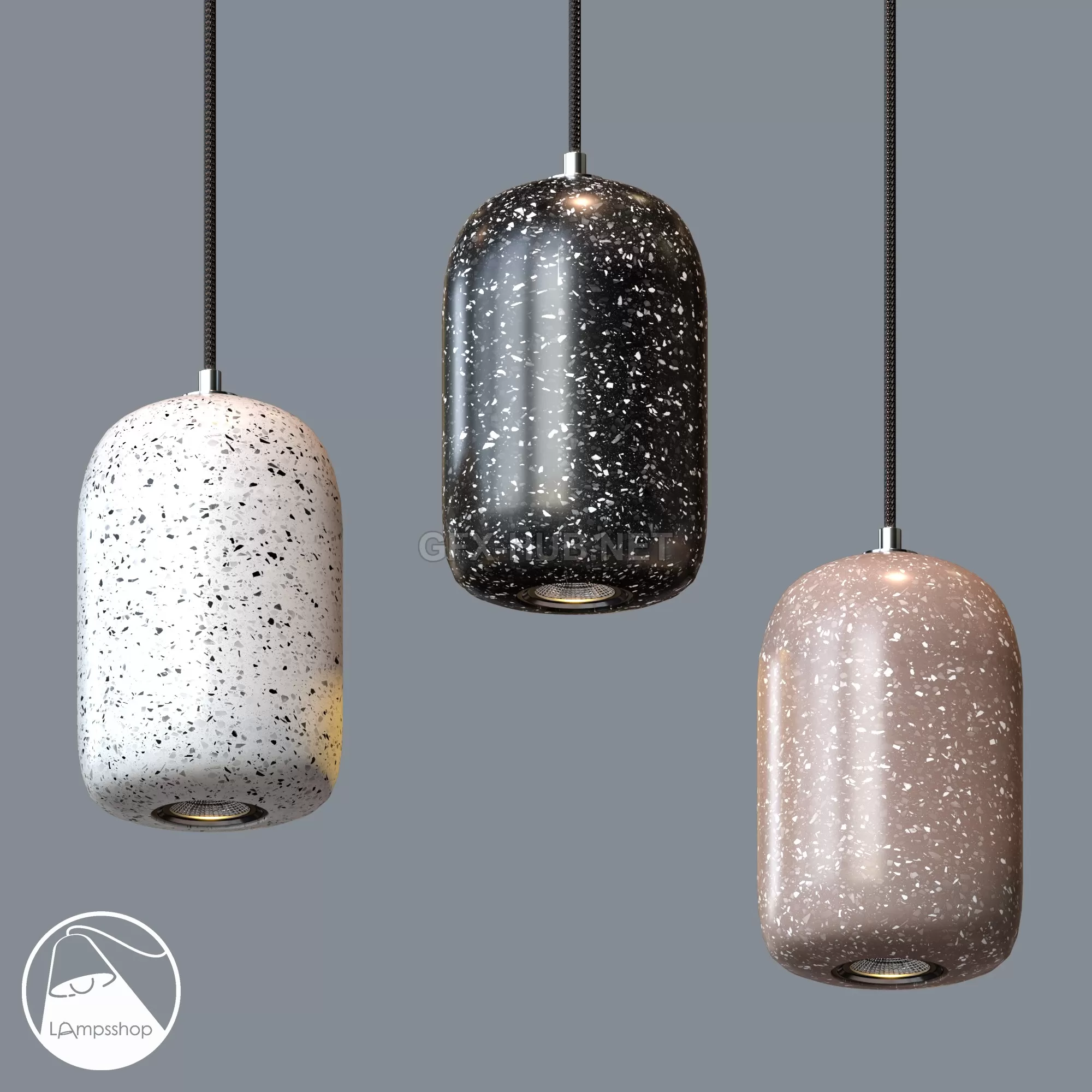 PDL2221 Chandelier Concrete – 4384