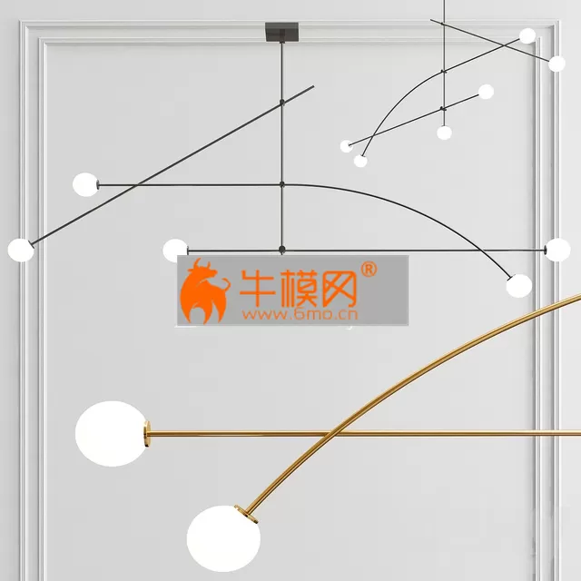 Tempo 8 Wide Minimalist Chandelier – 4413