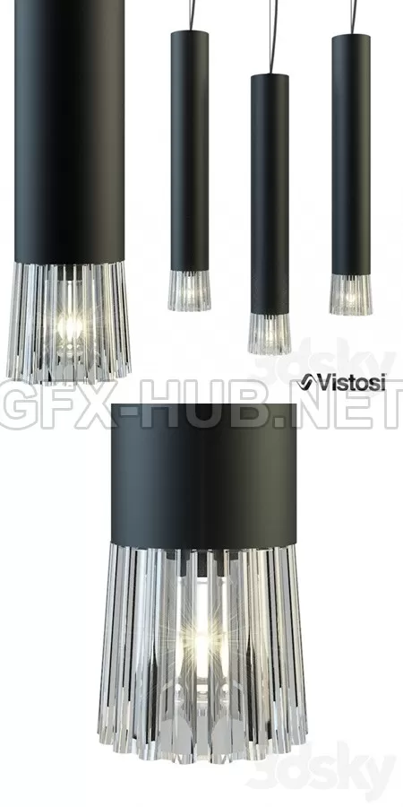 Vistosi Smoking chandelier – 4418