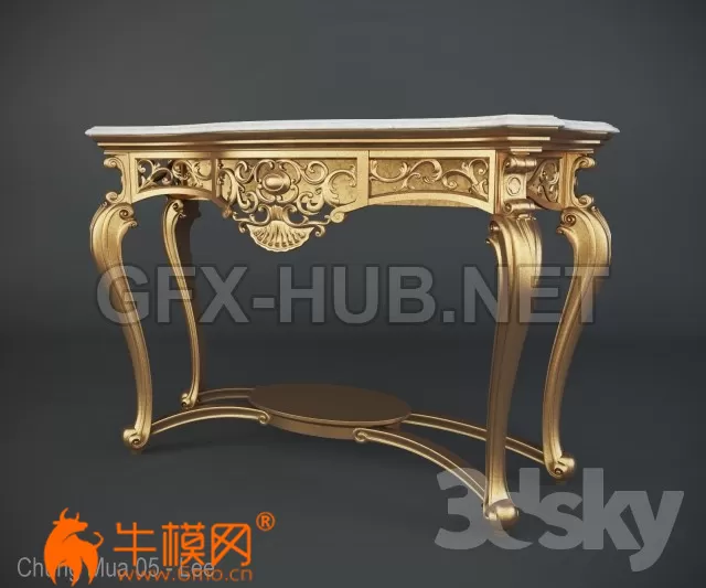 Console classic style (max, fbx) – 4477