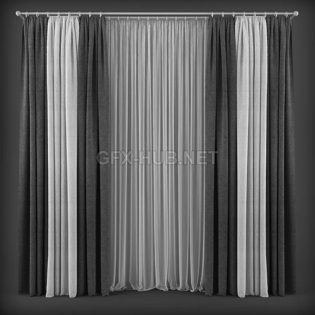 Curtains in a contemporary style (158) – 4541