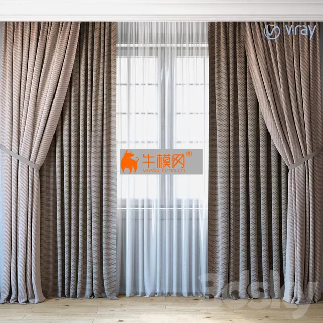 Curtains with tulle set 04 – 4547