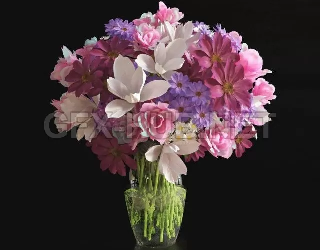 Bouquet (max, fbx) 3d model – 4581 Bouquet (max, fbx) 3d model – 4581