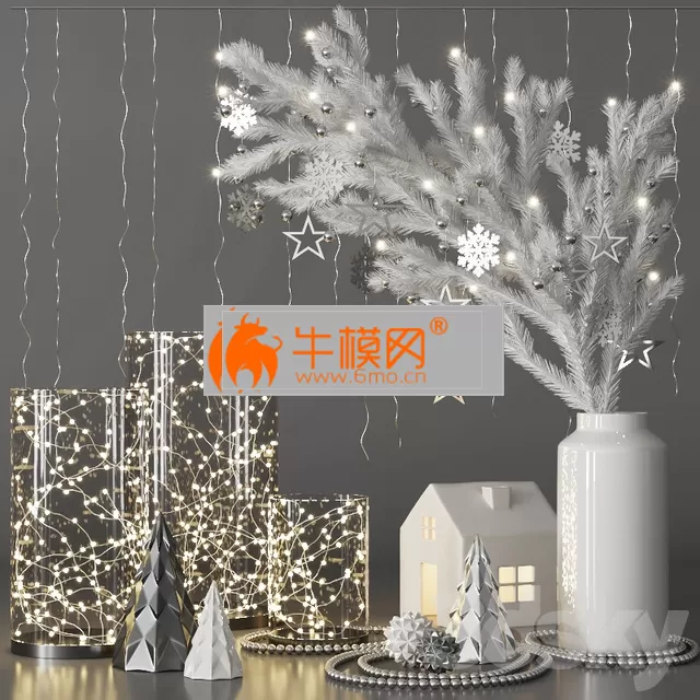 Christmas Decorative set with spruce branch and garlands – 4600 Christmas Decorative set with spruce branch and garlands – 4600