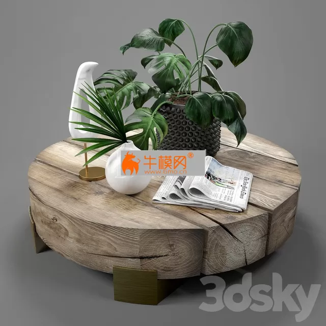 Decor set Monstera and dracena – 4631 Decor set Monstera and dracena – 4631