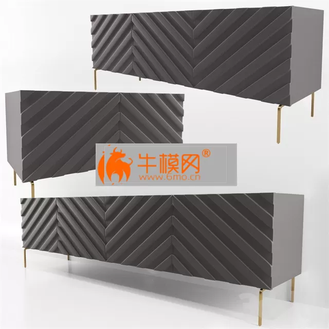 Decorative Chevron Console Anthrazit – 4645 Decorative Chevron Console Anthrazit – 4645