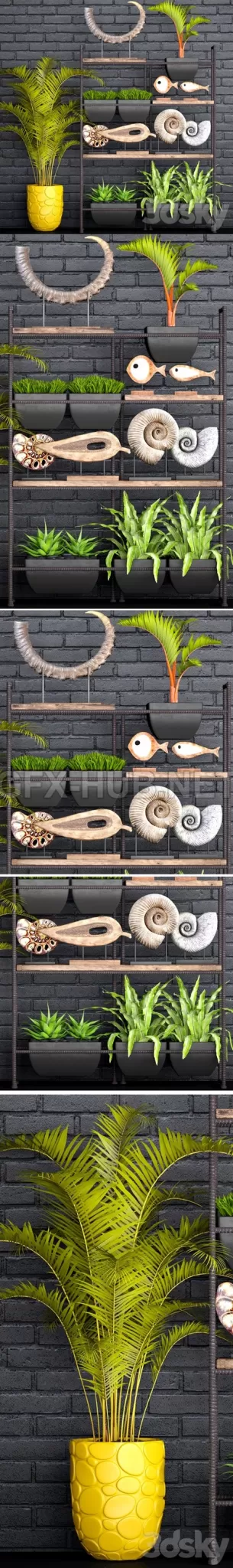 Decorative set 1 (with yellow pot) – 4698 Decorative set 1 (with yellow pot) – 4698