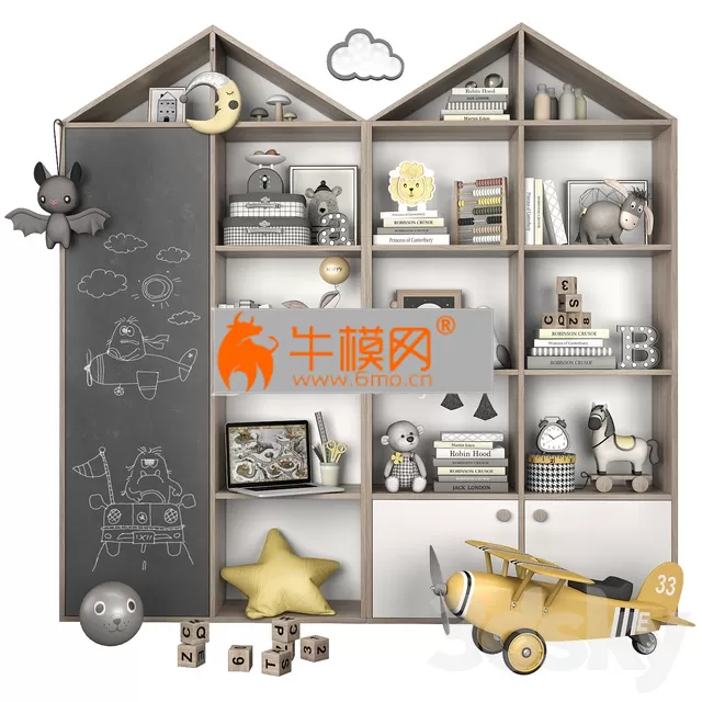 Decorative set for a children’s room with Yellow Airplane Ride-On Pottery Barn Kids – 4726 Decorative set for a children’s room with Yellow Airplane Ride-On Pottery Barn Kids – 4726