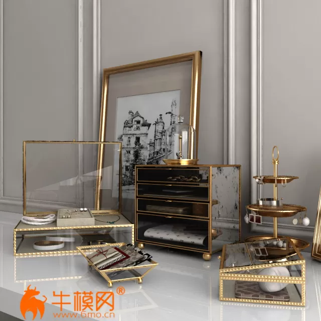 Decorative set of 3 (max, fbx) – 4734 Decorative set of 3 (max, fbx) – 4734