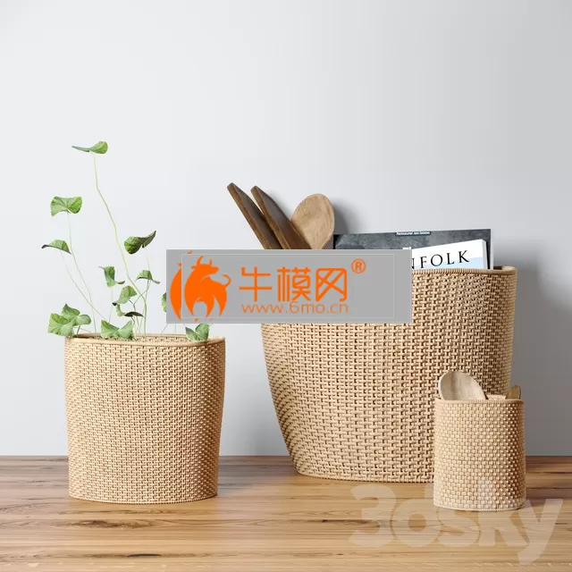 Decorative set with baskets – 4741 Decorative set with baskets – 4741