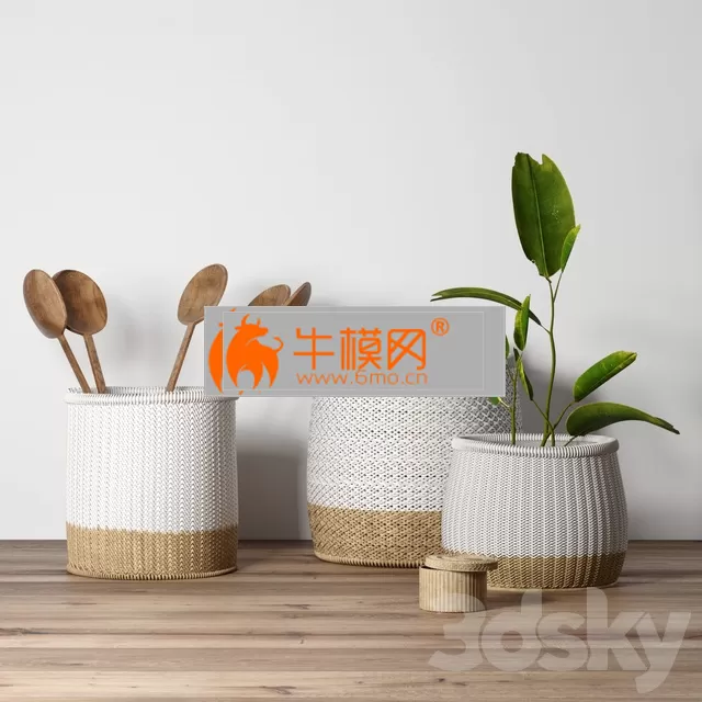 Decorative set with baskets 2 – 4742 Decorative set with baskets 2 – 4742