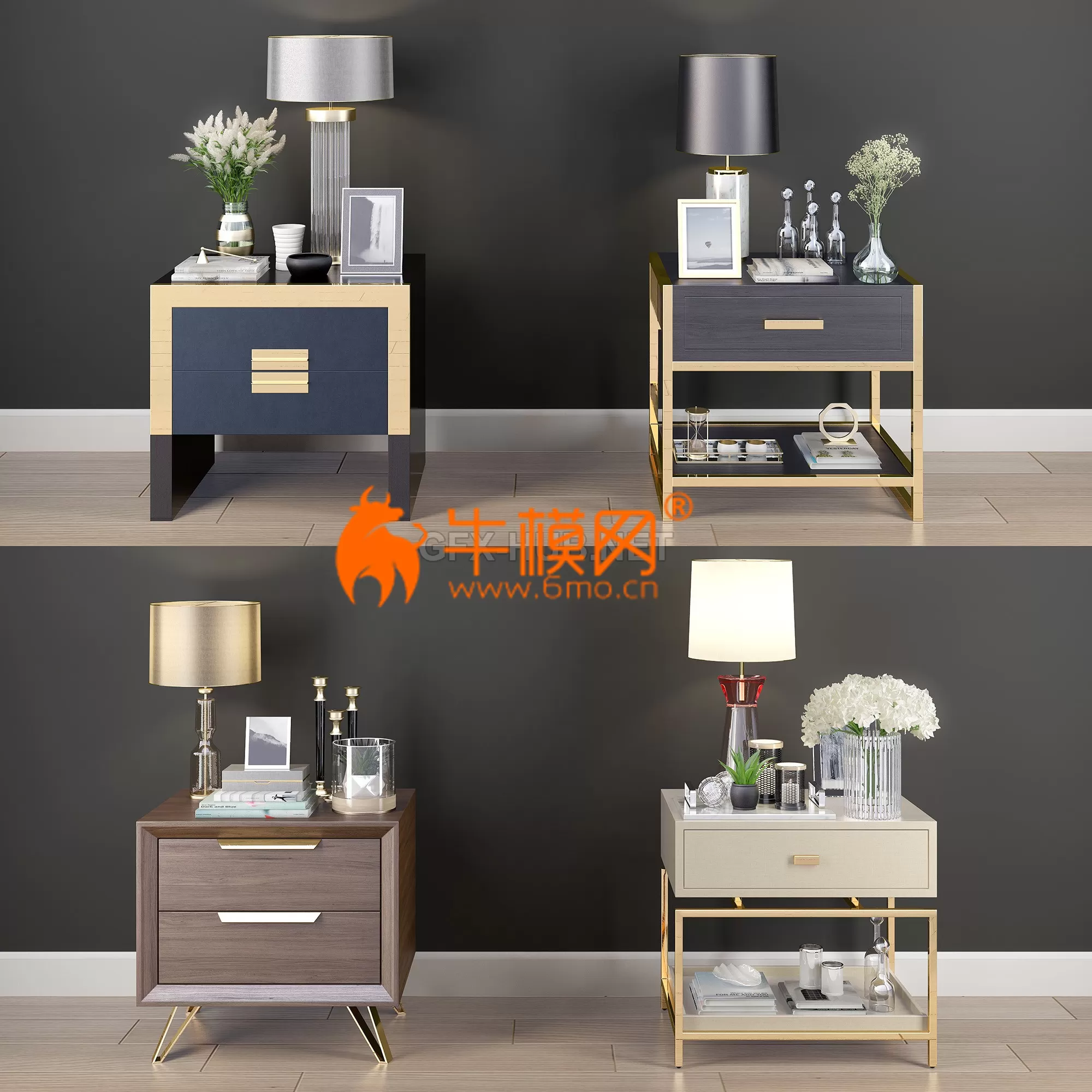 Nightstand Decorative Set01 – 4818