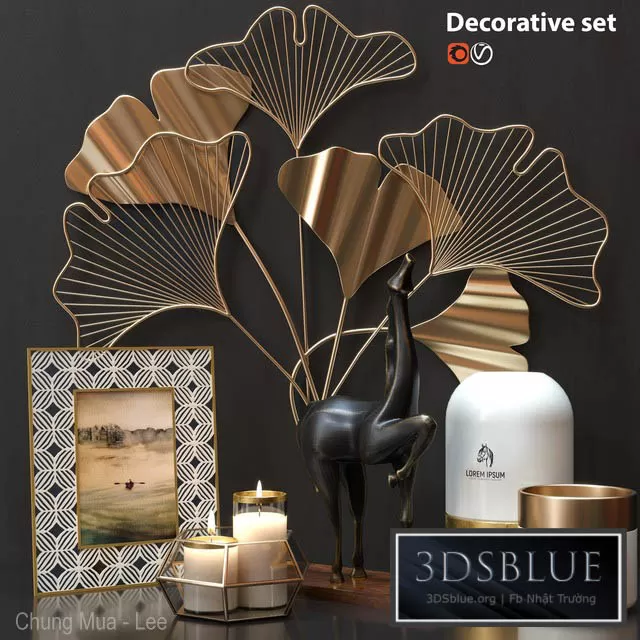 DECORATION – DECORATIVE SET – 3DSKY Models – 3043