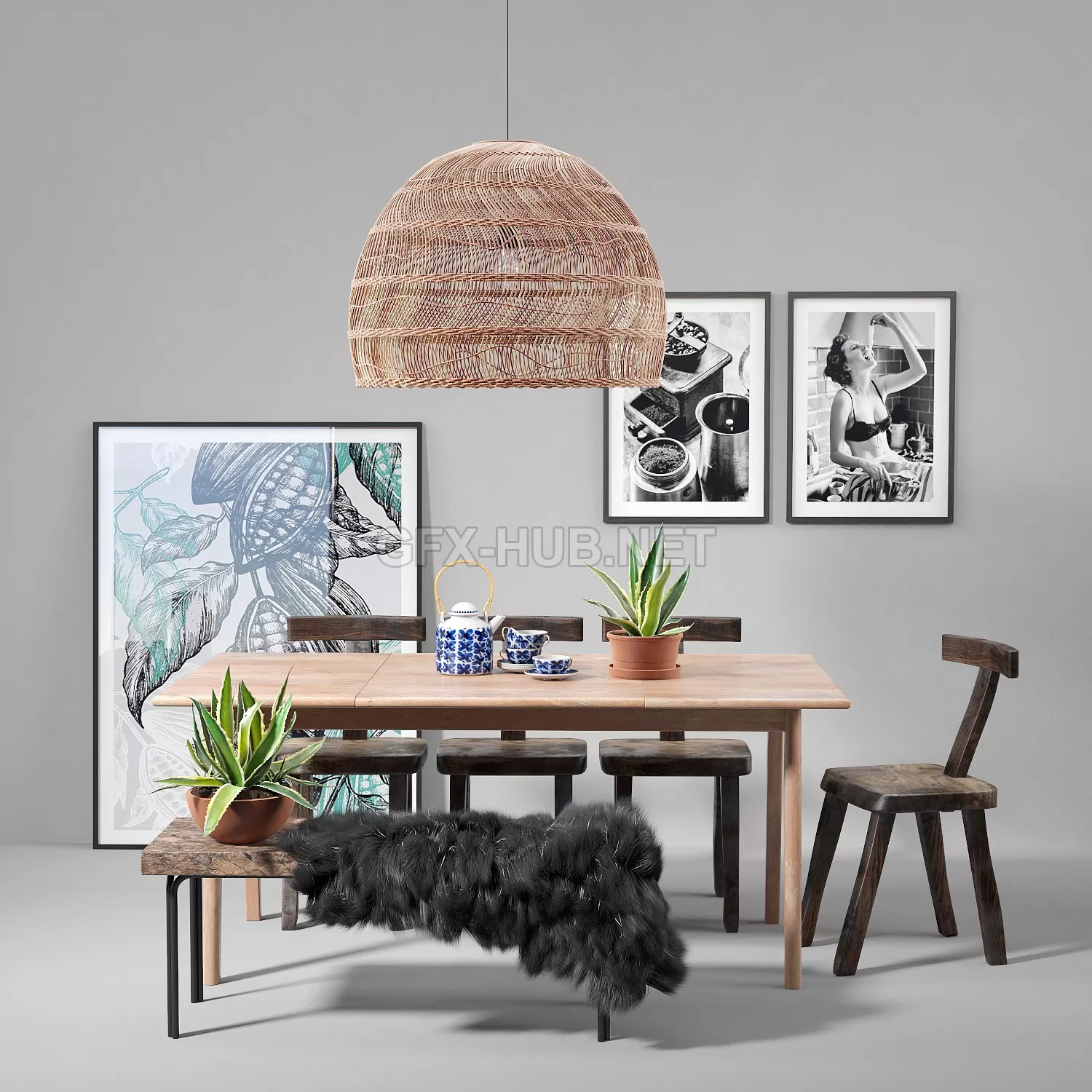 Scandinavian dining set – 4868