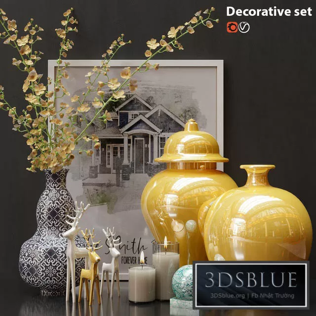 DECORATION – DECORATIVE SET – 3DSKY Models – 3046