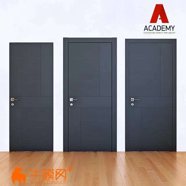Doors Academy Scandi (max, fbx) – 4891 Doors Academy Scandi (max, fbx) – 4891