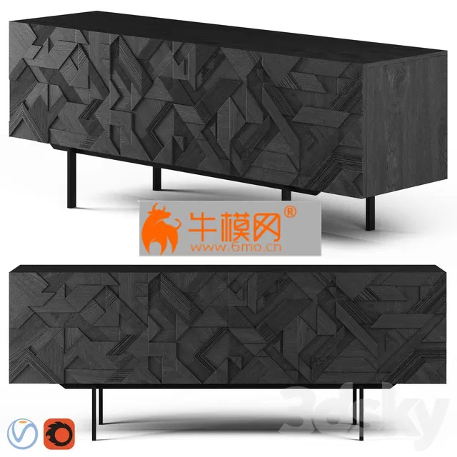 Globewest Ethnicraft 4 door Buffet – 4906