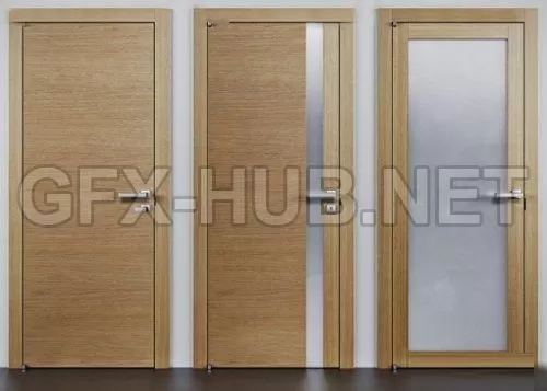 Wooden door (max 2012 Vray) – 4934