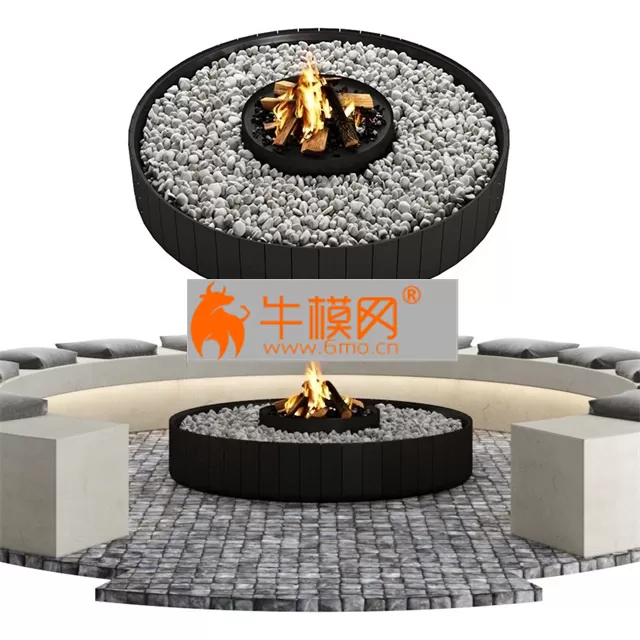 Outdoor fireplace – 4948