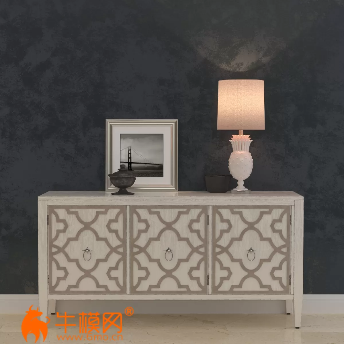 Hooker Furniture Melange Miranda Credenza (max, fbx) – 5032 Hooker Furniture Melange Miranda Credenza (max, fbx) – 5032
