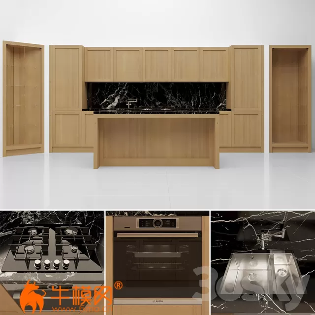 Arredamenti Legno Vivo Kitchen (max 2014, obj, fbx) – 5064