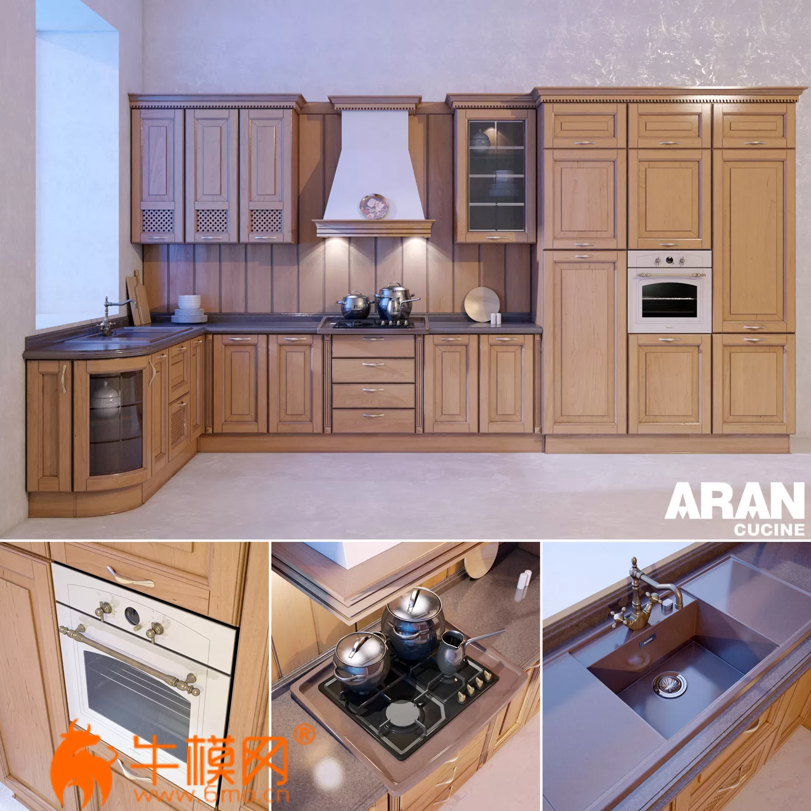 Kitchen ARAN Provenzale (max 2012, fbx) – 5096