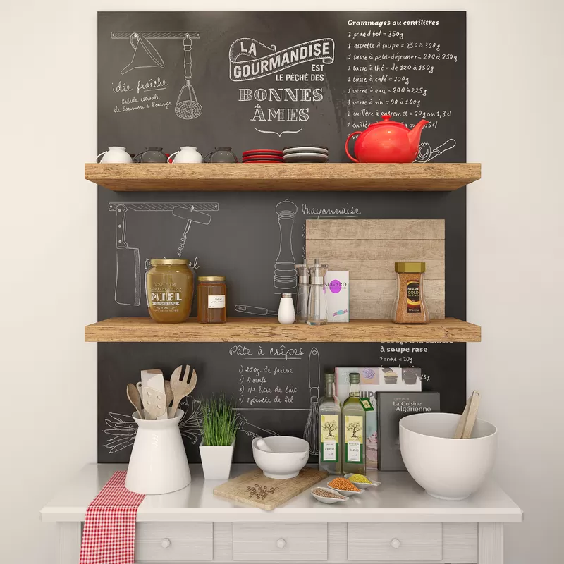 Kitchen set with red teapot – 5150